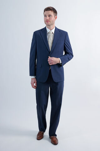J.M. Haggar Prince of Wales Suit Jacket, Navy