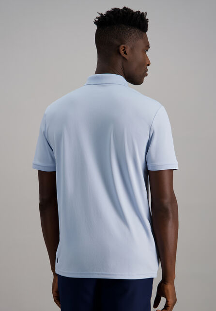 Short Sleeve Pique Polo, Sky