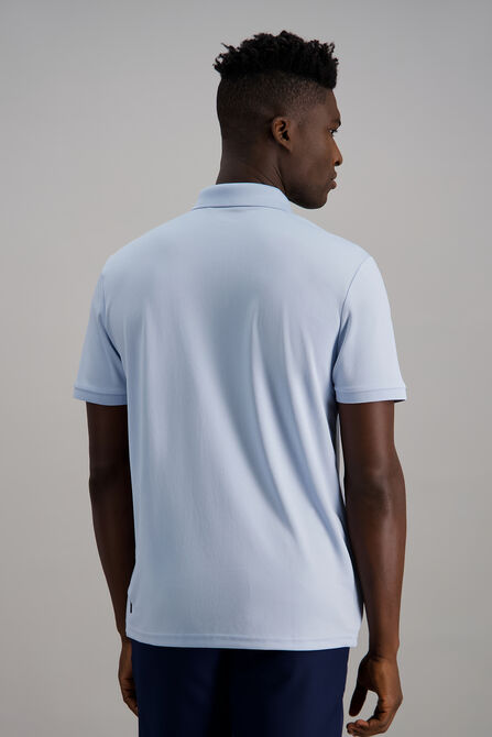 Short Sleeve Pique Polo, Sky view# 2