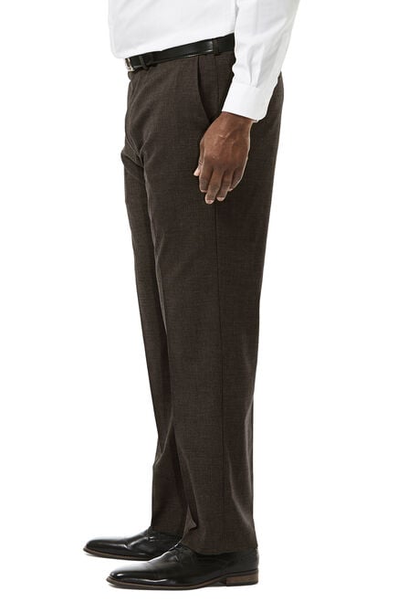 Big &amp; Tall J.M. Haggar Premium Stretch Suit Pant - Flat Front, Chocolate view# 2