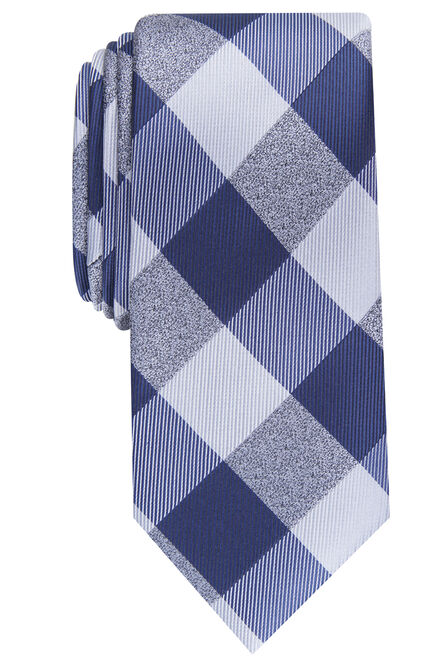 Walter Plaid Tie, Graphite view# 1