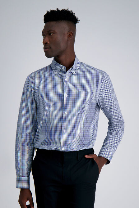 Premium Comfort Dress Shirt - Blue Plaid,  view# 1