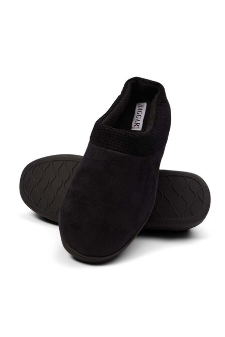 Microsuede Contrast Clog, Black view# 1