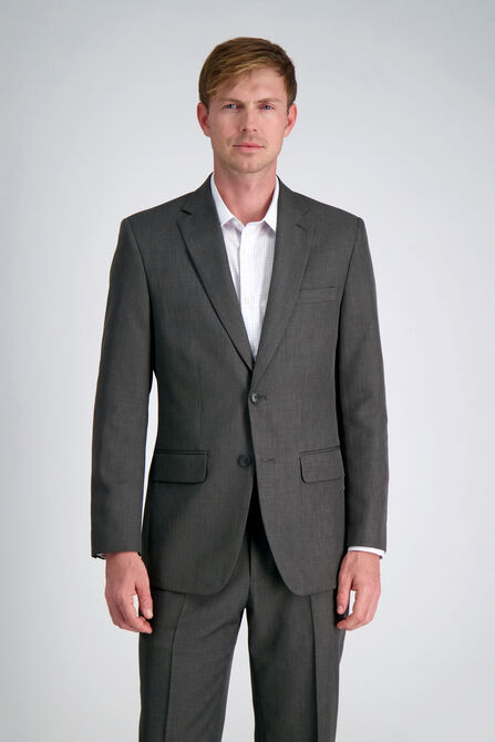Travel Performance Suit Separates Jacket, Brown Heather view# 1