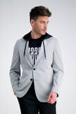 Haggar&reg; Smart Wash&reg; Hoodie Sport Coat , Light Grey view# 2