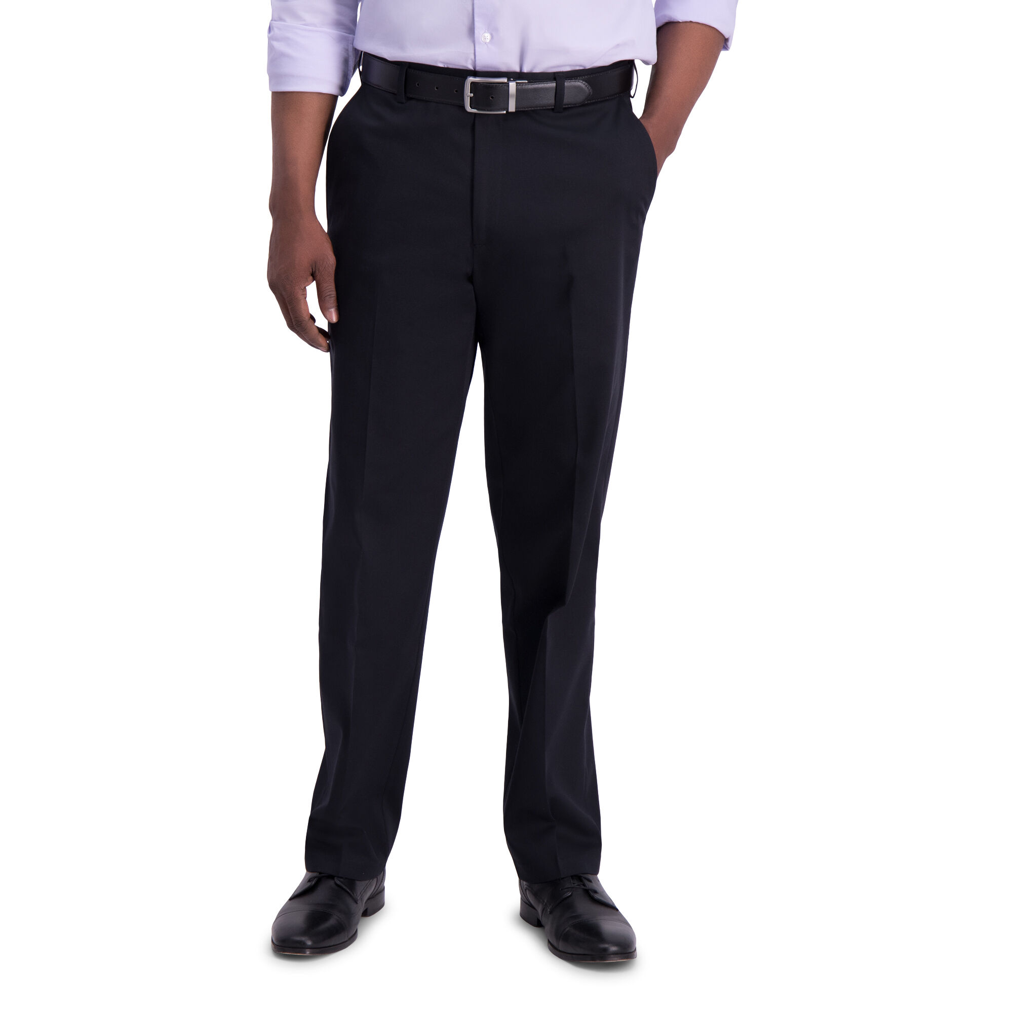 Haggar Iron Free Premium Khaki Black (HC01000 Clothing Pants) photo