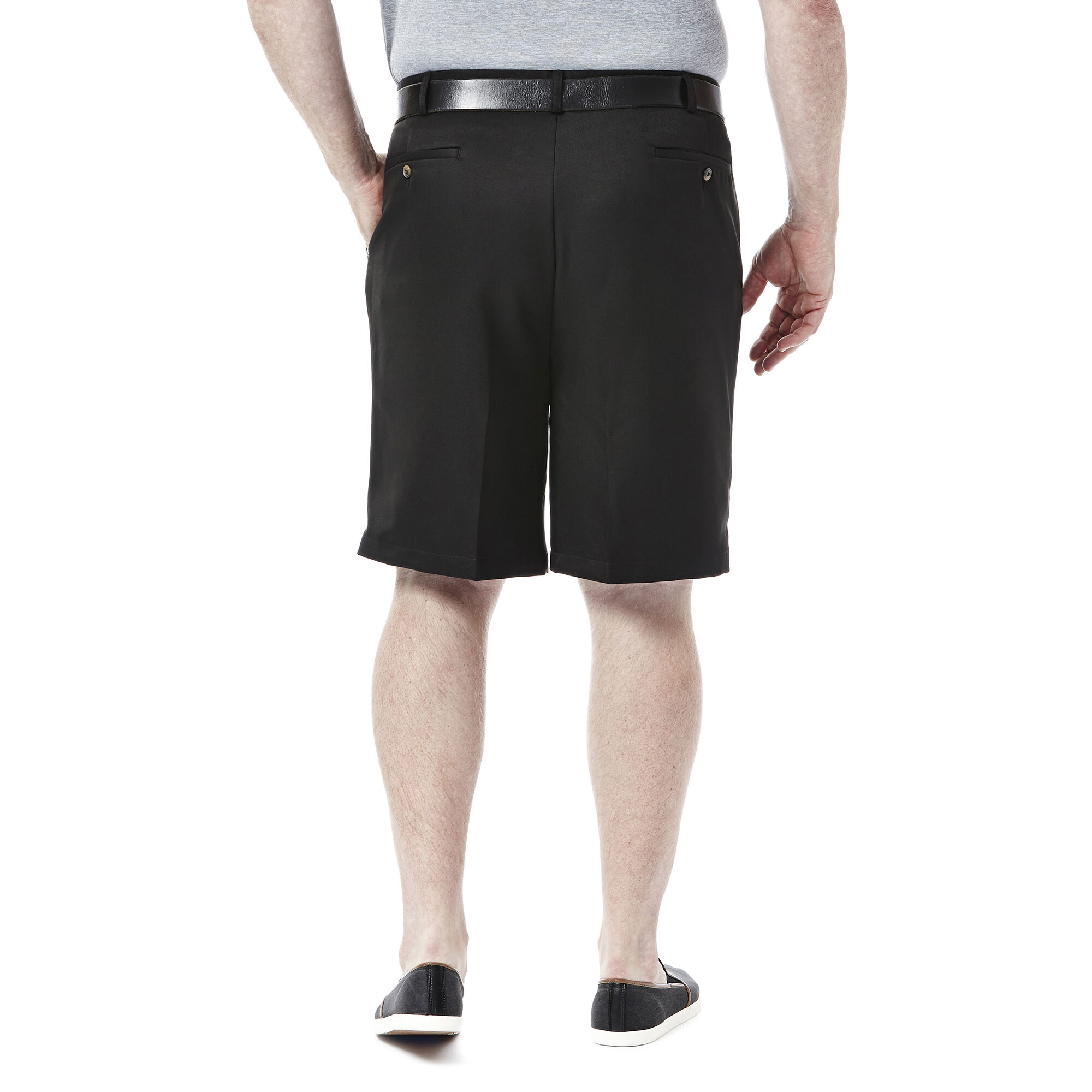 Haggar men's shorts expandable waist clearance