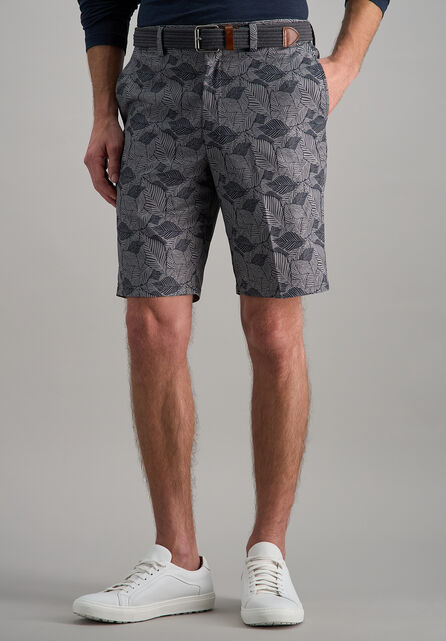 The Active Series&trade; Hybrid Leaves Print 9.5-inch Short, Grey