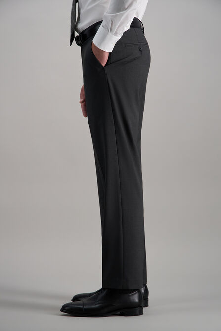 J.M. Haggar 4-Way Stretch Dress Pant, Charcoal Htr view# 5