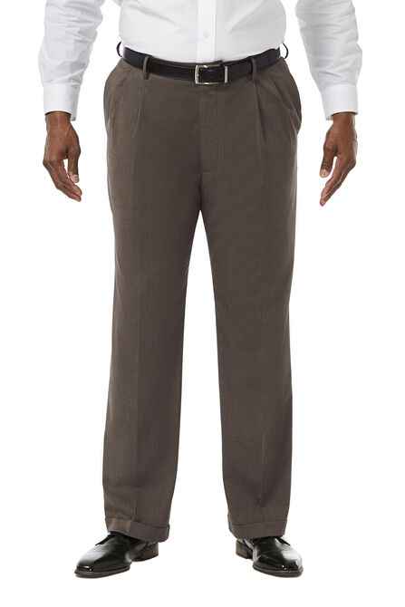 Big &amp; Tall Premium Stretch Dress Pant, Medium Brown view# 1