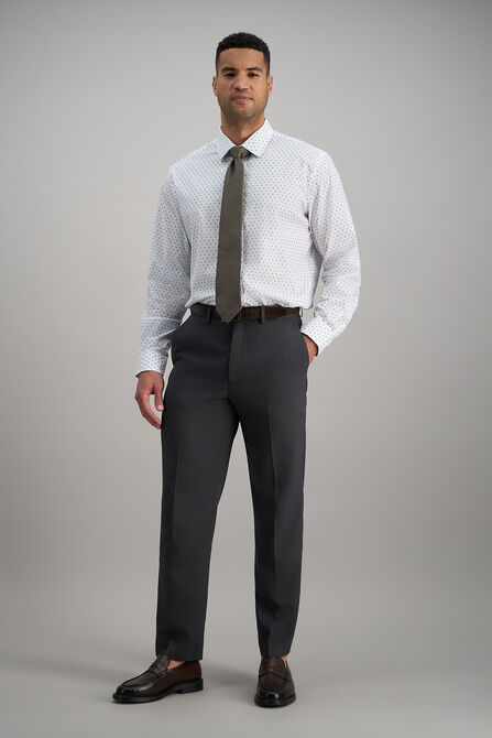 Premium Comfort Dress Shirt -  White &amp; Blue,  view# 3