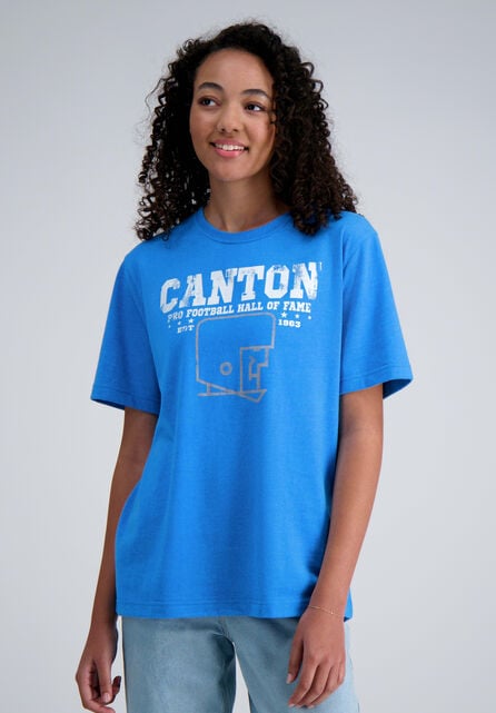 Pro Football Hall of Fame X Haggar - Canton Graphic Tee, Glacier Blue