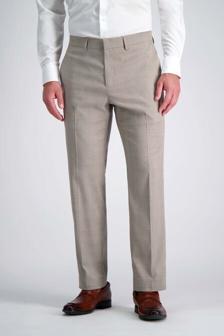 J.M. Haggar Medium Glen Plaid Suit Pant, Camel view# 1