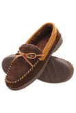 Genuine Suede Moccasin, Brown view# 2