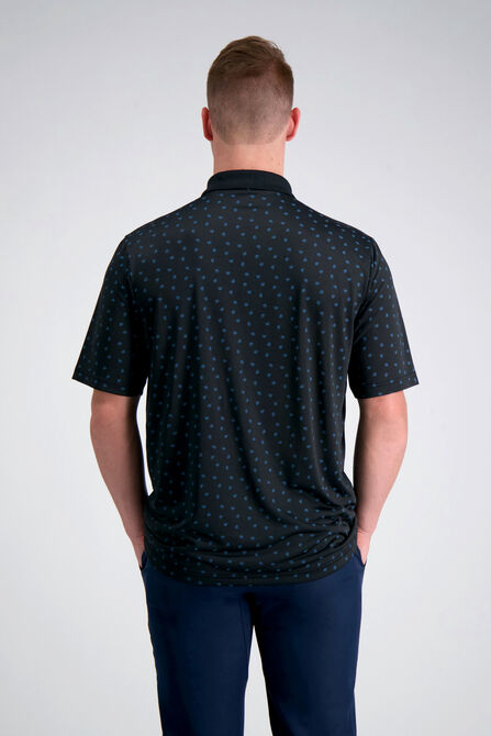 Short Sleeve Poly Polo, Black view# 2