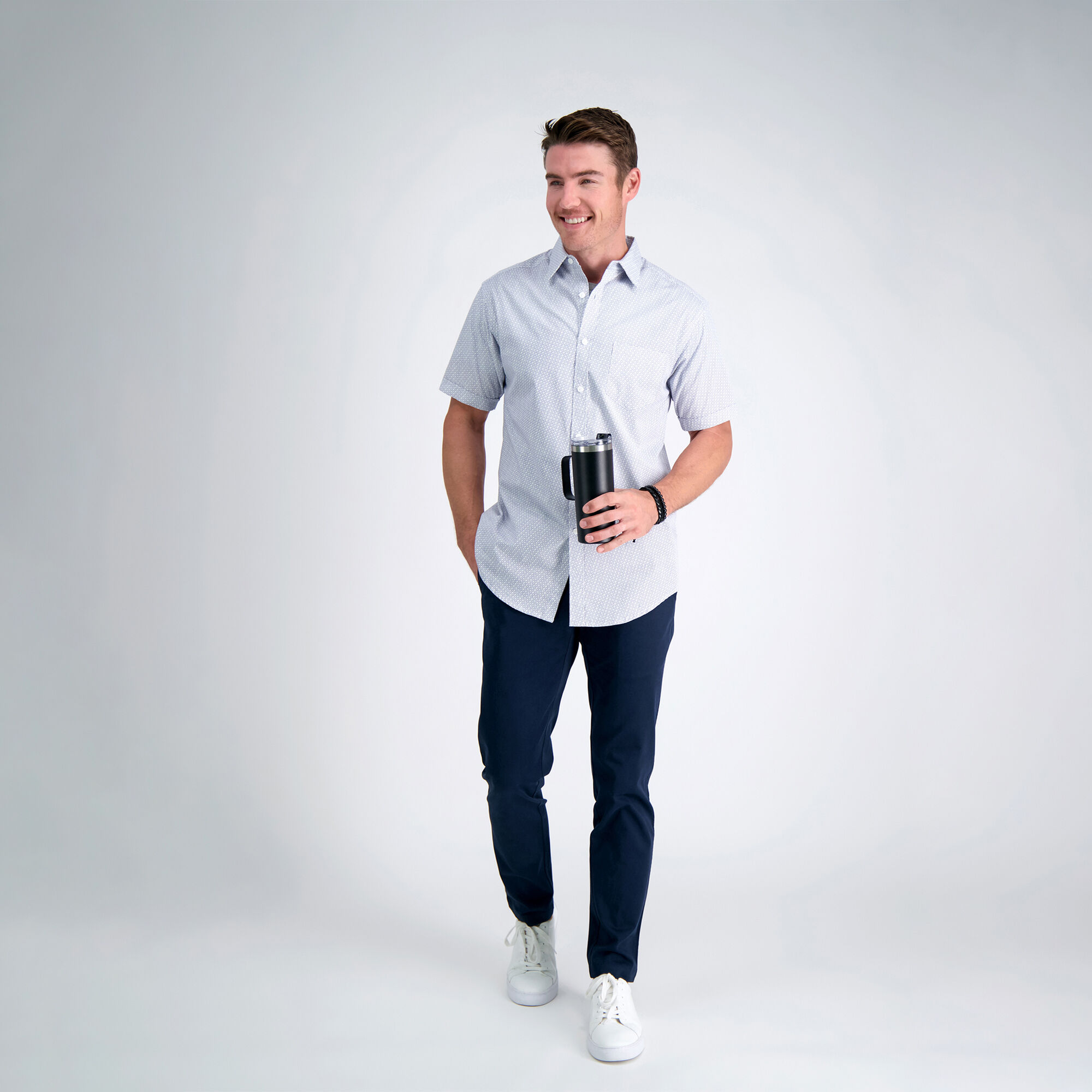 Haggar life khaki sustainable chino sales slim fit