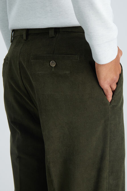 Stretch Corduroy Pant, Military Green view# 6