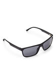 Modern Classic Wrap Sunglasses, Black view# 4