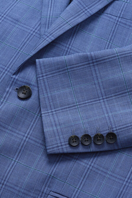J.M. Haggar&trade; Plaid Windowpane Sport Coat, Lt Stonewash view# 5