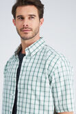 Plaid Button Down Shirt, White view# 4