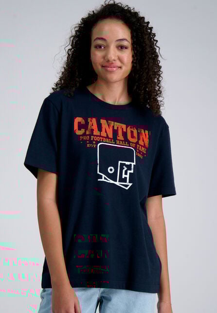 Pro Football Hall of Fame X Haggar - Canton Graphic Tee, Navy Heather