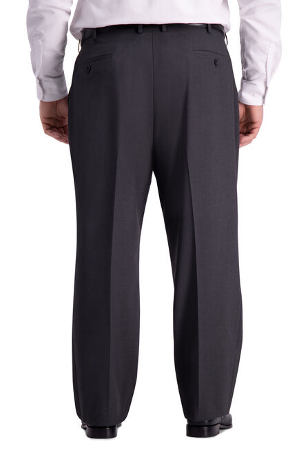 Big &amp; Tall J.M. Haggar 4-Way Stretch Suit Pant, Charcoal Htr view# 3