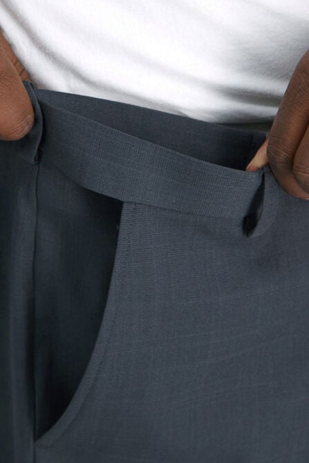 Big &amp; Tall Travel Performance Stria Tic Weave Suit Pant,  view# 4