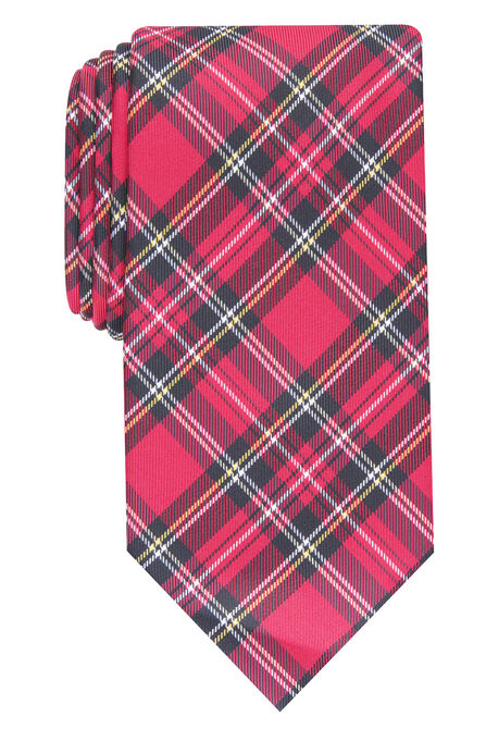 Christmas Plaid Tie, Red view# 1