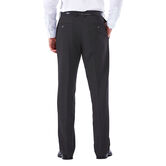 Big &amp; Tall E-CLO&trade; Tonal Plaid Dress Pant, Black / Charcoal view# 3