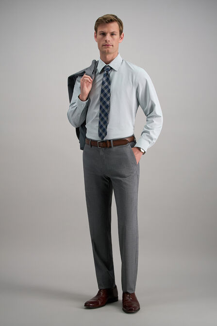 J.M. Haggar Glen Plaid Suit Pant, Med Grey view# 3
