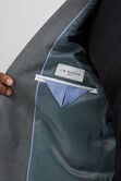 J.M. Haggar Glen Plaid Suit Jacket, Med Grey view# 4
