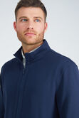 Full Zip Pique, Heather Navy view# 4