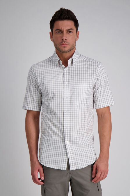 Plaid Button Down Shirt, White view# 1