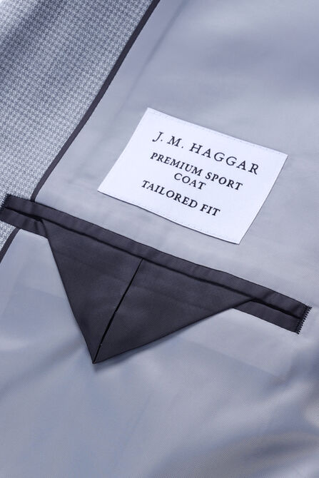 Big &amp; Tall J.M. Haggar Mini Dobby Sportcoat, Blue Slate view# 6