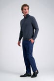 Long Sleeve Zip Sweater, Charcoal Htr view# 5
