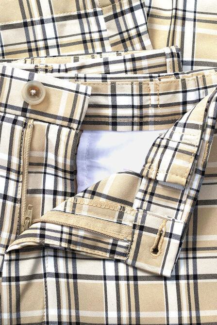 Cool 18&reg; Pro Simple Plaid Short, Wine view# 6