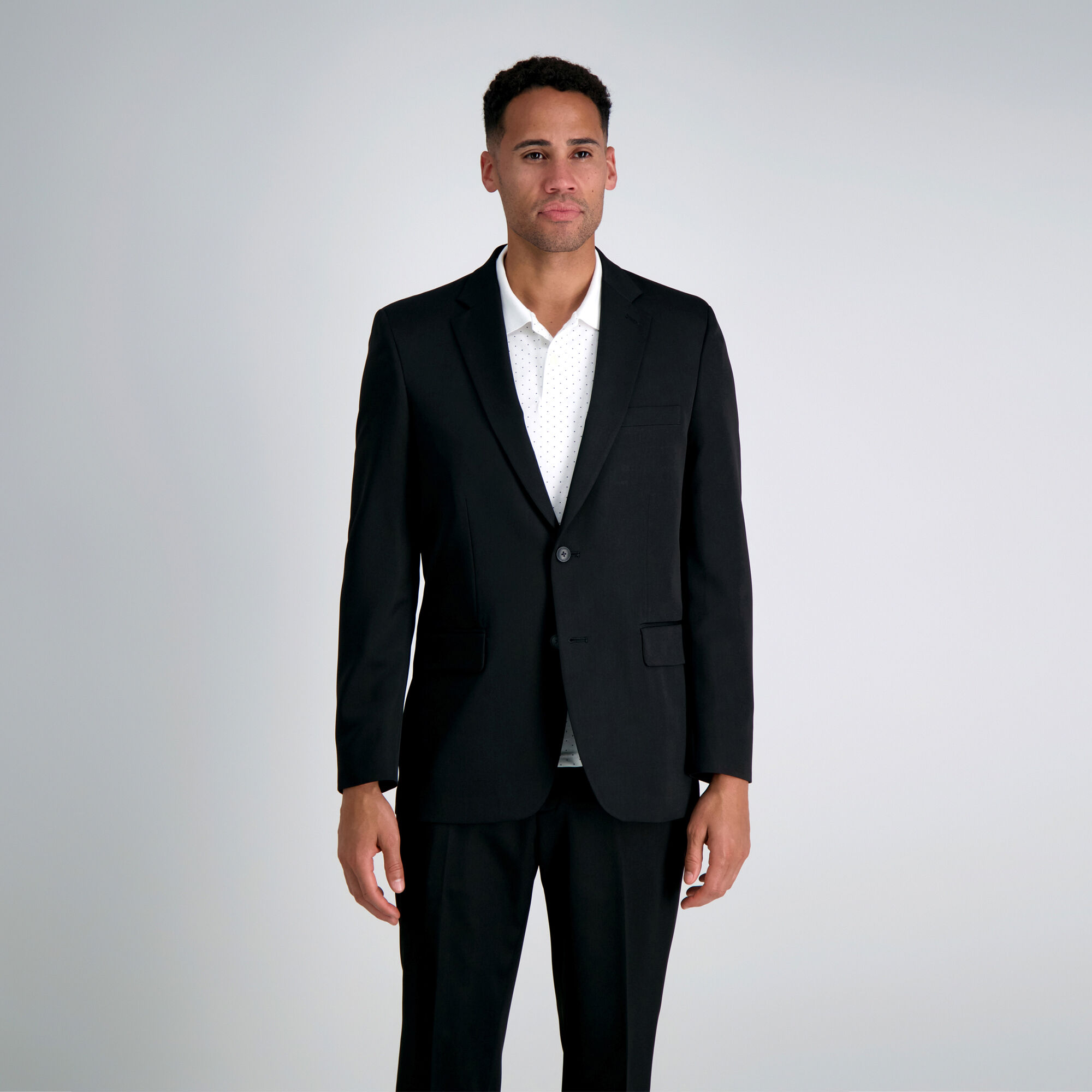 Haggar Travel Performance Suit Separates Jacket Black (HZ70276 Clothing Suits) photo