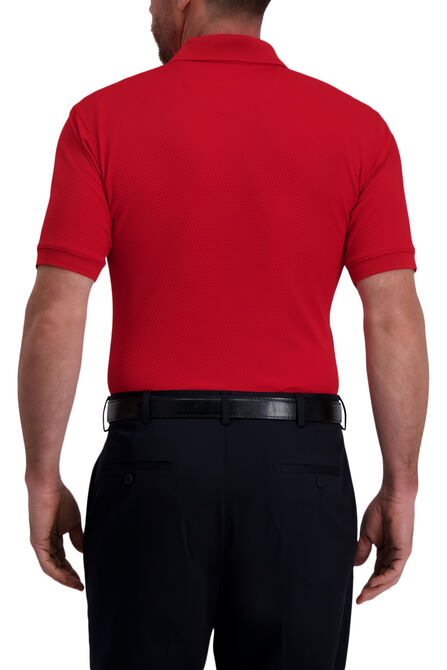 Cool 18&reg; Pro Waffle Textured Golf Polo, Jester Red view# 2