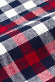 Long Sleeve Flannel Plaid Shirt, Red view# 5