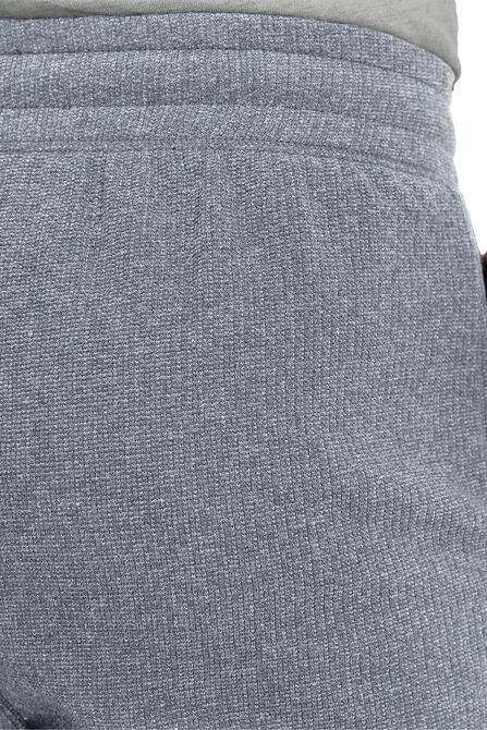 Textured Fleece Lounge Short , Light Grey view# 5