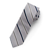 Wide Heather Striped Tie, Purple view# 1