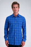 Smart Wash&trade; Dress Shirt - Blue Check, Medium Blue view# 1