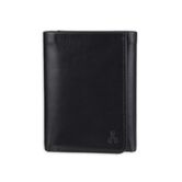 RFID Extra Capacity Trifold Wallet - Best Dad Ever Emboss, Black view# 1