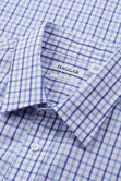 Premium Comfort Dress Shirt - Tonal Blue Check,  view# 4