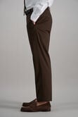 Premium No Iron Khaki,  Chocolate view# 5