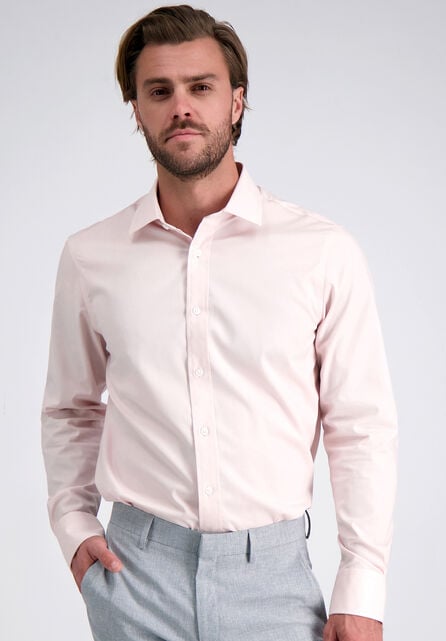 Premium Comfort Dress Shirt - Light Pink Solid, Pink