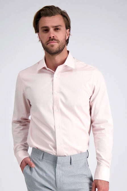 Premium Comfort Dress Shirt - Light Pink Solid, Pink view# 1