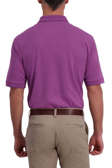 Mini Box Print Polo, Plumberry view# 2