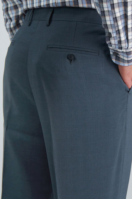 Premium Comfort Dress Pant - Subtle Plaid, Medium Grey view# 6