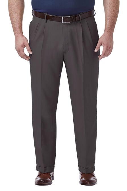 Big &amp; Tall Premium Comfort Dress Pant, Black / Charcoal view# 1